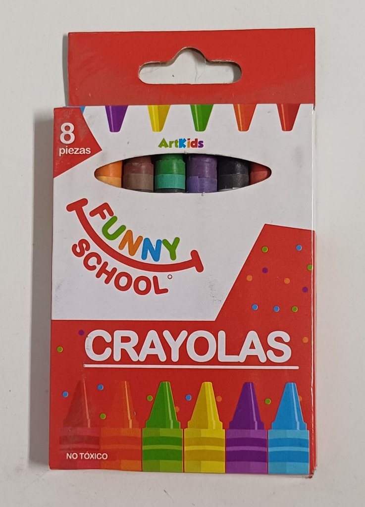 CRAYOLAS DELGADAS 8 PZS