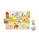 [TK-TY858] R.C. LA GRANJA DE MADERA CON PIJA 10 PZS