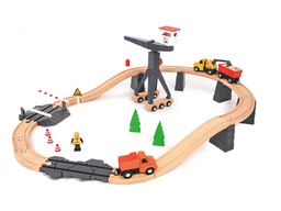 [TK-TH682] SET DE TREN DE MADERA EN LA CONSTRUCCIONok